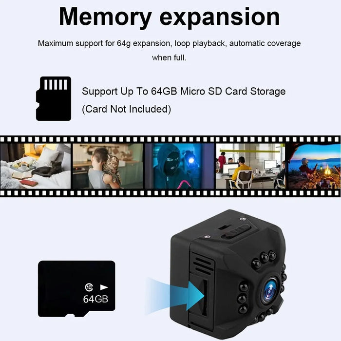 X5 Home Security Outdoor Sport Camera Motion Detection Mini Night Vision WiFi HD Camera - 4