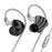 ND Nice HiFi Sound Headphones In Ear 0.75mm 2-Pin Interface Wired Earbuds - Black  /  with Mic - 1