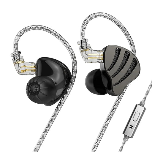 ND Nice HiFi Sound Headphones In Ear 0.75mm 2-Pin Interface Wired Earbuds - Black  /  with Mic - 1