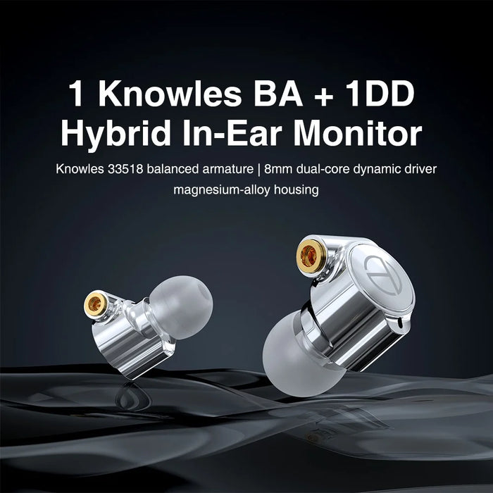 TRN TA1 Detachable 3.5mm Wired In-Ear Earphone MMCX Interface Heavy Bass Headset with Mic - 4
