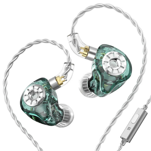 TRN ST1 Pro Detachable 3.5mm Wired In-Ear Earphone HiFi Music Tunable Headset with Mic - Green - 1
