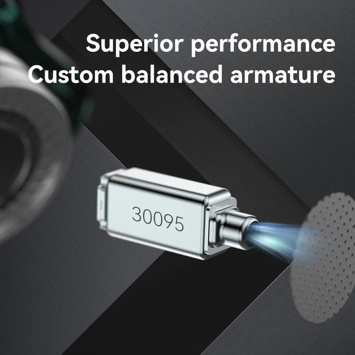 TRN ST1 Pro Detachable 3.5mm Wired In-Ear Earphone HiFi Music Tunable Headset with Mic - Green - 6