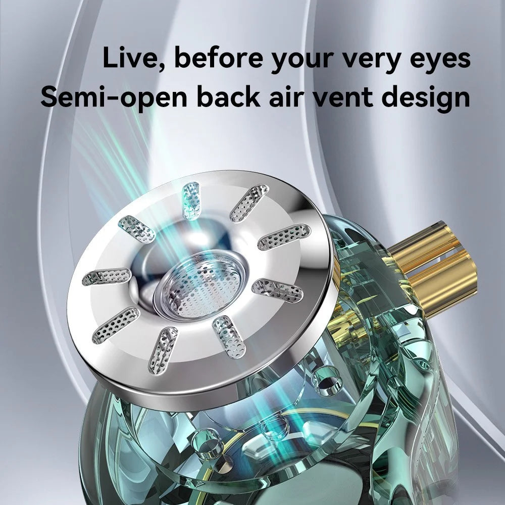 TRN ST1 Pro Detachable 3.5mm Wired In-Ear Earphone HiFi Music Tunable Headset without Mic - Green - 7