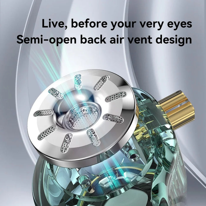 TRN ST1 Pro Detachable 3.5mm Wired In-Ear Earphone HiFi Music Tunable Headset without Mic - Green - 7
