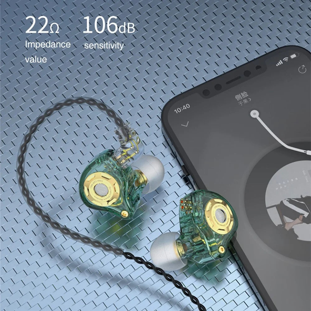 TRN MT1 Pro Detachable Type-C Wired In-Ear Earphone Heavy Bass Music Headset with Mic - Black - 6