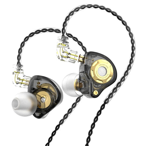 TRN MT1 Pro Detachable 3.5mm Wired In-Ear Earphone Heavy Bass Music Headset without Mic - Black - 1