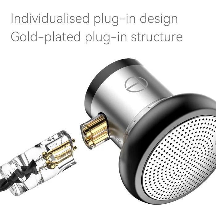 TRN EMA Detachable 3.5mm Wired In-Ear Earphone 14.2mm Dynamic Unit Headset without Mic - 3