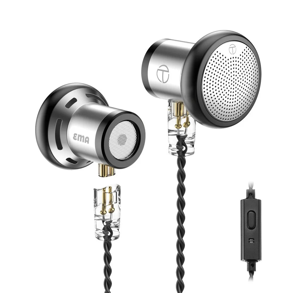 TRN EMA Detachable 3.5mm Wired In-Ear Earphone 14.2mm Dynamic Unit Headset with Line Control Mic - 1