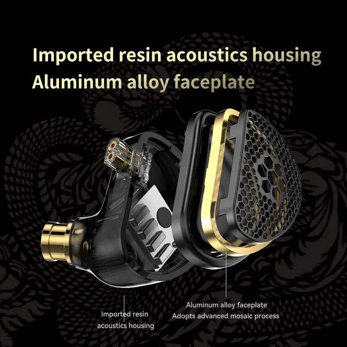 TRN Xuanwu Detachable 3.5mm Wired In-Ear Earphone 10mm Square Planar Driver HiFi Headset with Mic - 7
