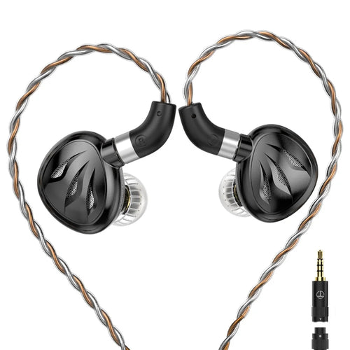 TRN Rosefinch Detachable 3.5mm Wired In-Ear HiFi Earphone 12mm Planar Magnetic Driver Headset - 1