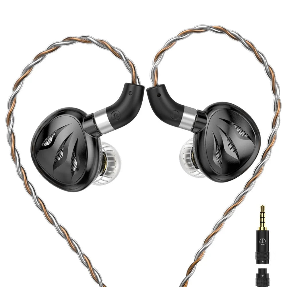 TRN Rosefinch Detachable 3.5mm Wired In-Ear HiFi Earphone 12mm Planar Magnetic Driver Headset - 1