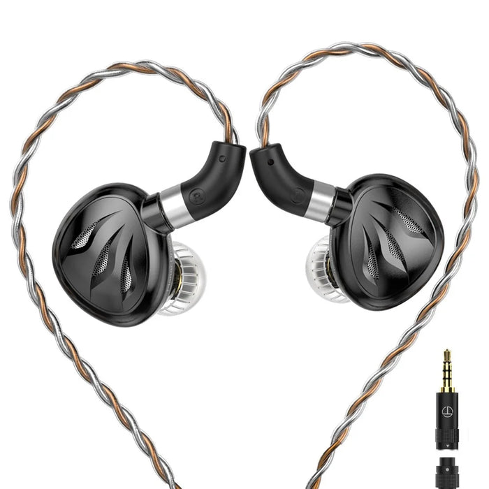 TRN Rosefinch Detachable 3.5mm Wired In-Ear HiFi Earphone 12mm Planar Magnetic Driver Headset - 1