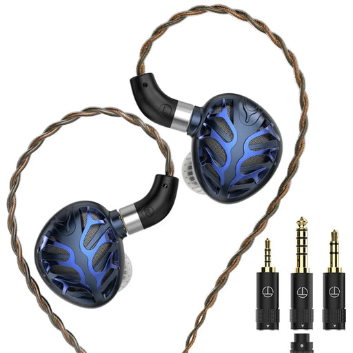 TRN Azure Dragon 2.5+3.5+4.4mm Wired HiFi Earphone 14.6mm Planar Diaphragm Detachable In-Ear Headset - 1