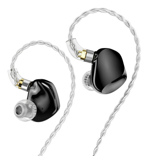 TRN VX Pro+ 3.5mm Detachable Wired In-Ear Earphone 9-Unit HiFi Music Headset without Mic - Black - 1