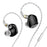 TRN VX Pro+ 3.5mm Detachable Wired In-Ear Earphone 9-Unit HiFi Music Headset with Mic - Black - 1