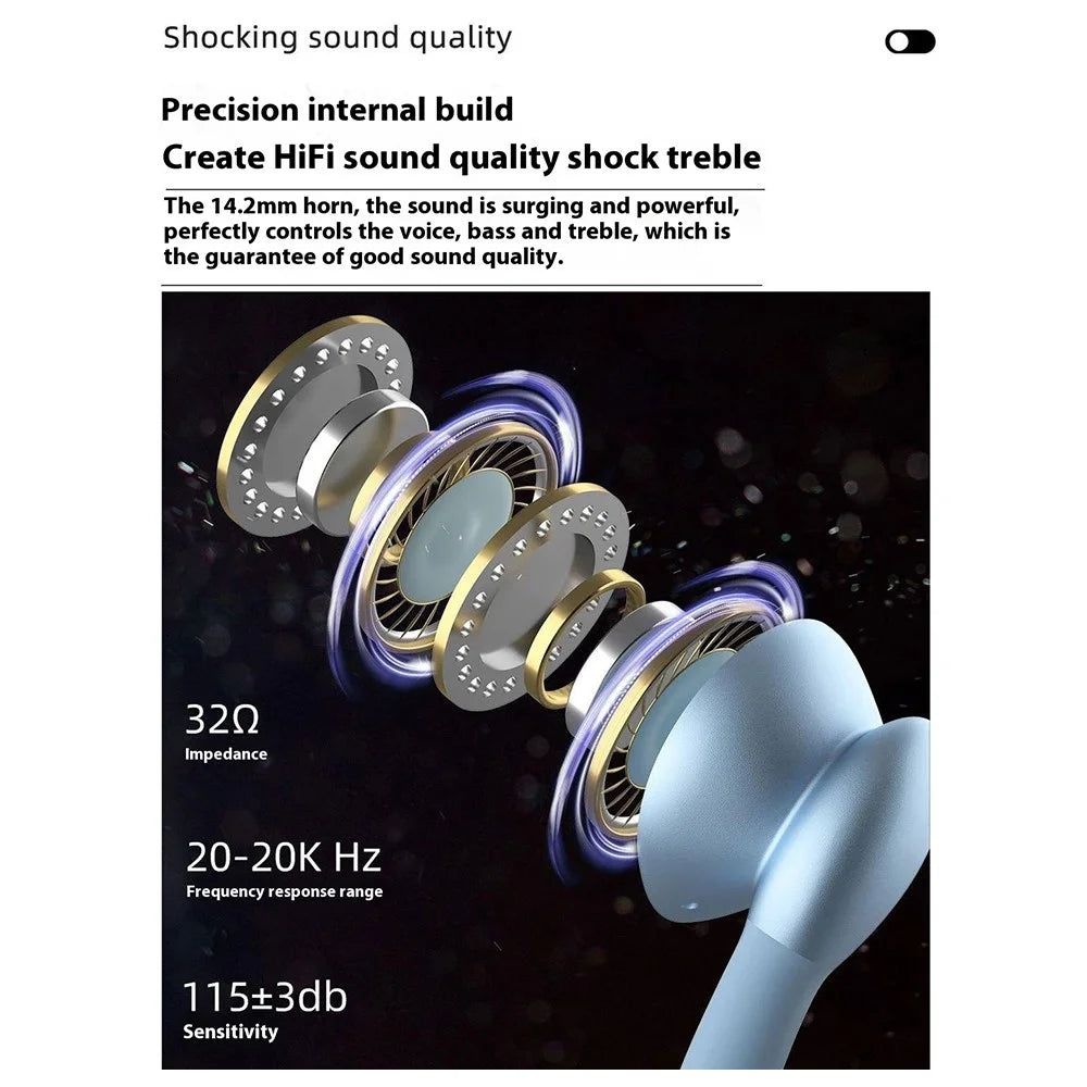 DUDAO X14S 1.2m Type-C Plug Wired Earphones Semi-In-Ear Headphones with Mic - Tarnish - 3