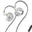 TRN V10 Pro 3.5mm Detachable Wired In-Ear Earphone HiFi Music Gaming Headset with Mic - Silver - 1