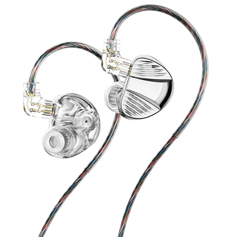 TRN V10 Pro 3.5mm Detachable Wired In-Ear Earphone HiFi Music Gaming Headset without Mic - Silver - 1