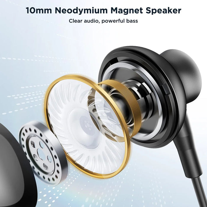 JOYROOM JR-EC07 Metal Half In-Ear Wired Earphone Type-C Headphone with Micphone - 4
