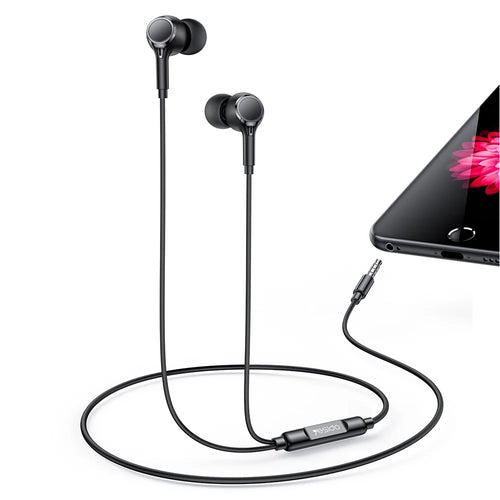 YESIDO YH53 3.5mm Wired Earphone Wire Control Phone Computer Music Gaming In-Ear Headset - Black - 1