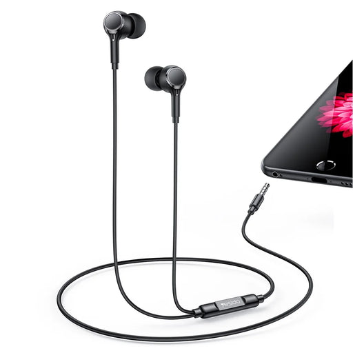 YESIDO YH53 3.5mm Wired Earphone Wire Control Phone Computer Music Gaming In-Ear Headset - Black - 1