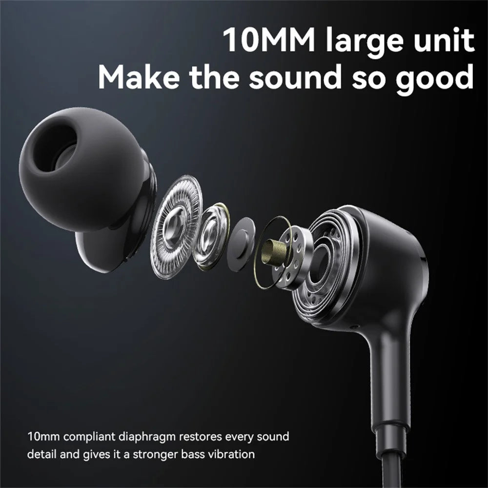 YESIDO YH53 3.5mm Wired Earphone Wire Control Phone Computer Music Gaming In-Ear Headset - Black - 2