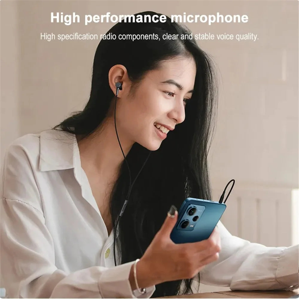 XIAOMI DDQ02WM 3.5mm Wired Earphone Wire Control Music Calls In-Ear Headset - 3