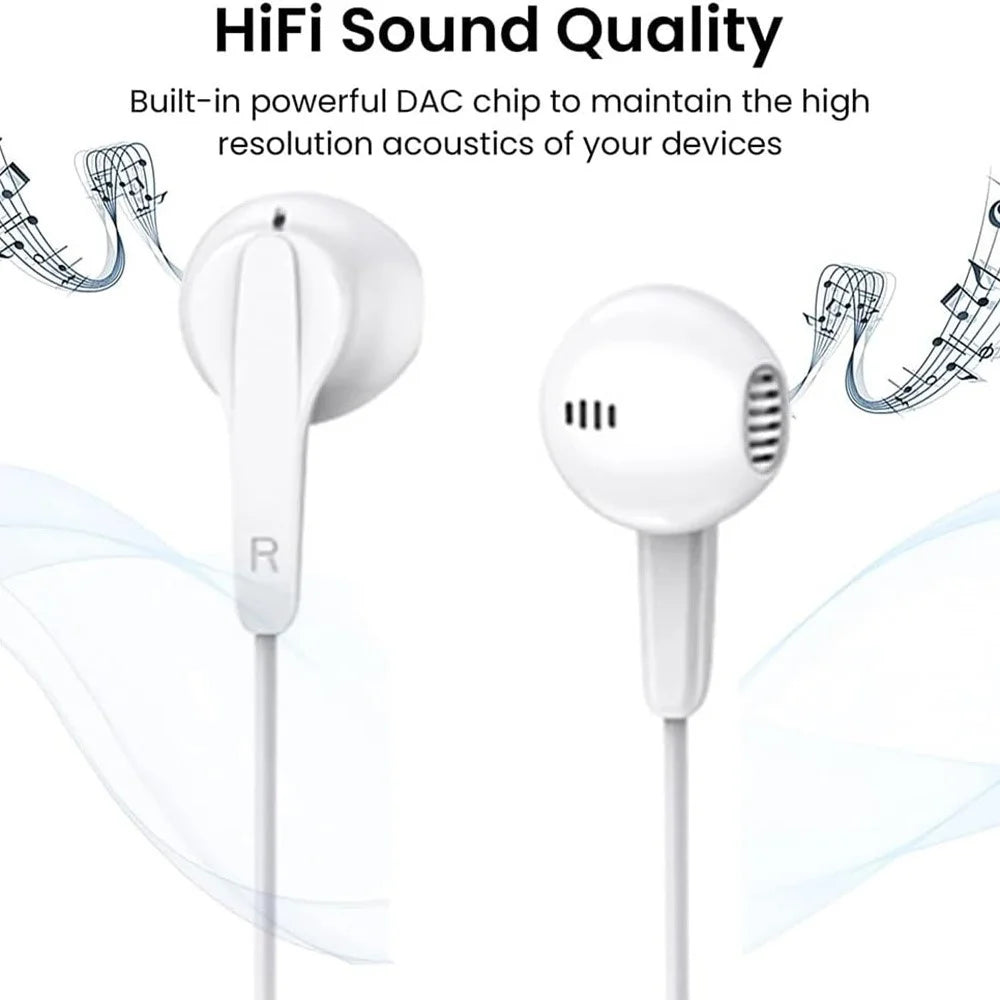 ME544F HIFI Type-C Digital Chip Earphones Noise Reduction Call Music Magnetic Headset - White - 2