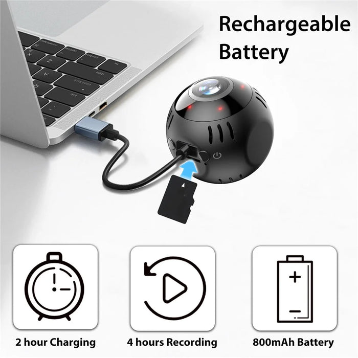 L30 1080P WiFi Camera 180 Degree Wide Angle Mini Security Camera with Night Vision Motion Detection - 4