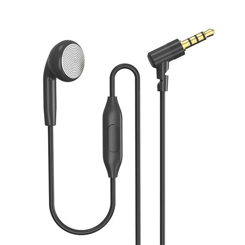 608 Single Ear Headphone with Microphone Hands Free Calling Mono Earphone for Driver - 3.5mm L Shape Interface - 1