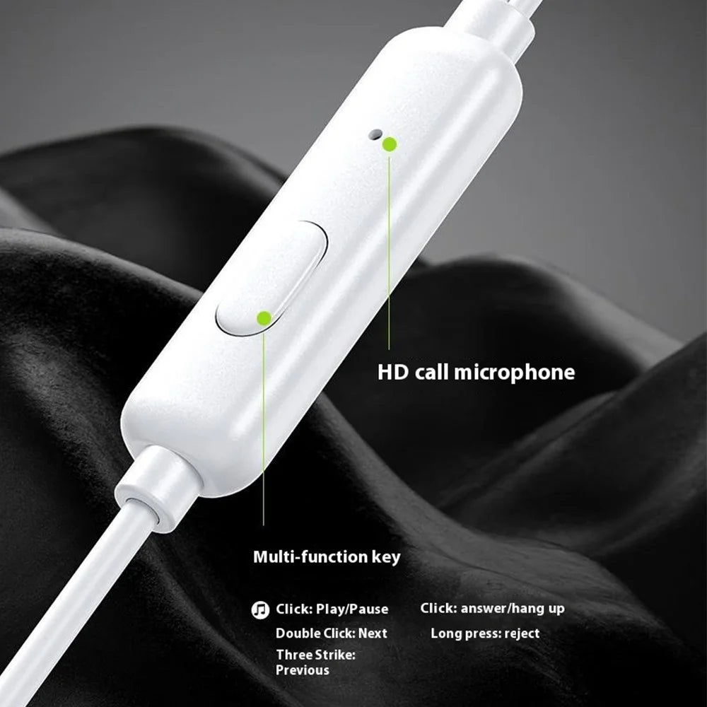 WEKOME YB06 3.5mm Interface Wired Earphones In-Ear 10mm Driver Headset - 2