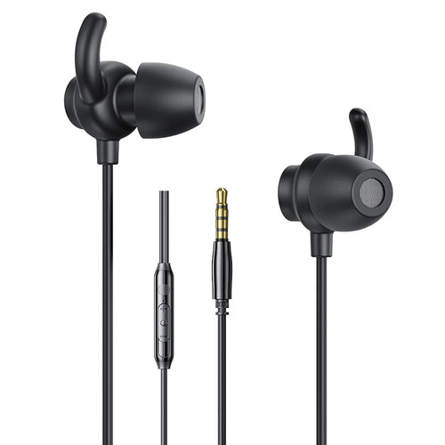 WEKOME YB07 Kinkong Series 3.5mm Plug Wired Earphones Sleep Music Call Earbuds - Black - 1