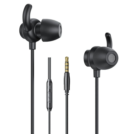 WEKOME YB07 Kinkong Series 3.5mm Plug Wired Earphones Sleep Music Call Earbuds - Black - 1