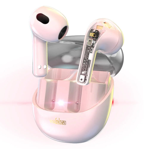 VSIDEA A56S Wireless Headphones BT Earbuds Bass Enhanced with Noise Cancellation Earphones - White - 1