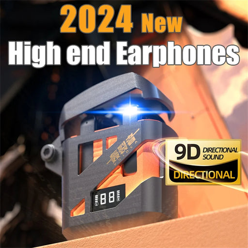 VSIDEA A88S Wireless Bluetooth-Compatible Earbuds Low Latency Deep Bass Semi In Ear Headphones - Orange - 2