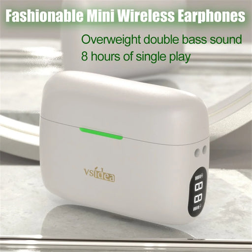 VSIDEA A32S Wireless Earbuds IPX4 Waterproof Bluetooth-Compatible Deep Bass In Ear Headphones - White - 2