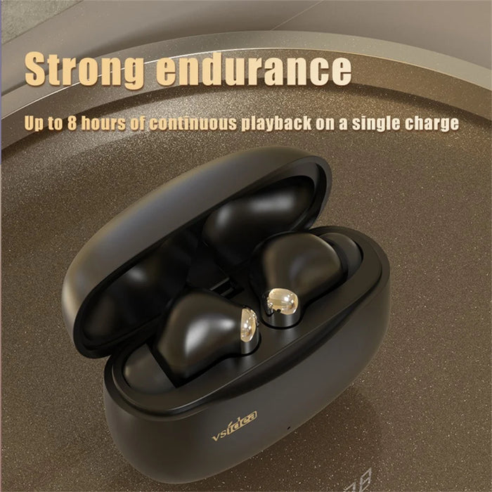 VSIDEA A91S ENC Noise Cancellation Wireless Earbuds Bluetooth-Compatible Headphones with Dual Mic - White - 6