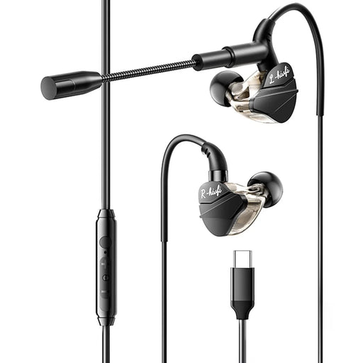 ESSAGER G62 Wired Gaming Earphones Type-C Digital Interface Game Headset with Microphone / Inline Control - 1