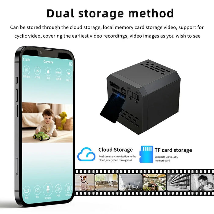 F1 Motion Detection WiFi HD Night Vision Camera Remote Viewing 1080P Wireless Security Cam - 7