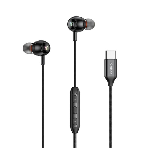MCDODO HP-5830 USB C Digital Audio Earphones with RGB Lights Type C Wired Earbuds - 1