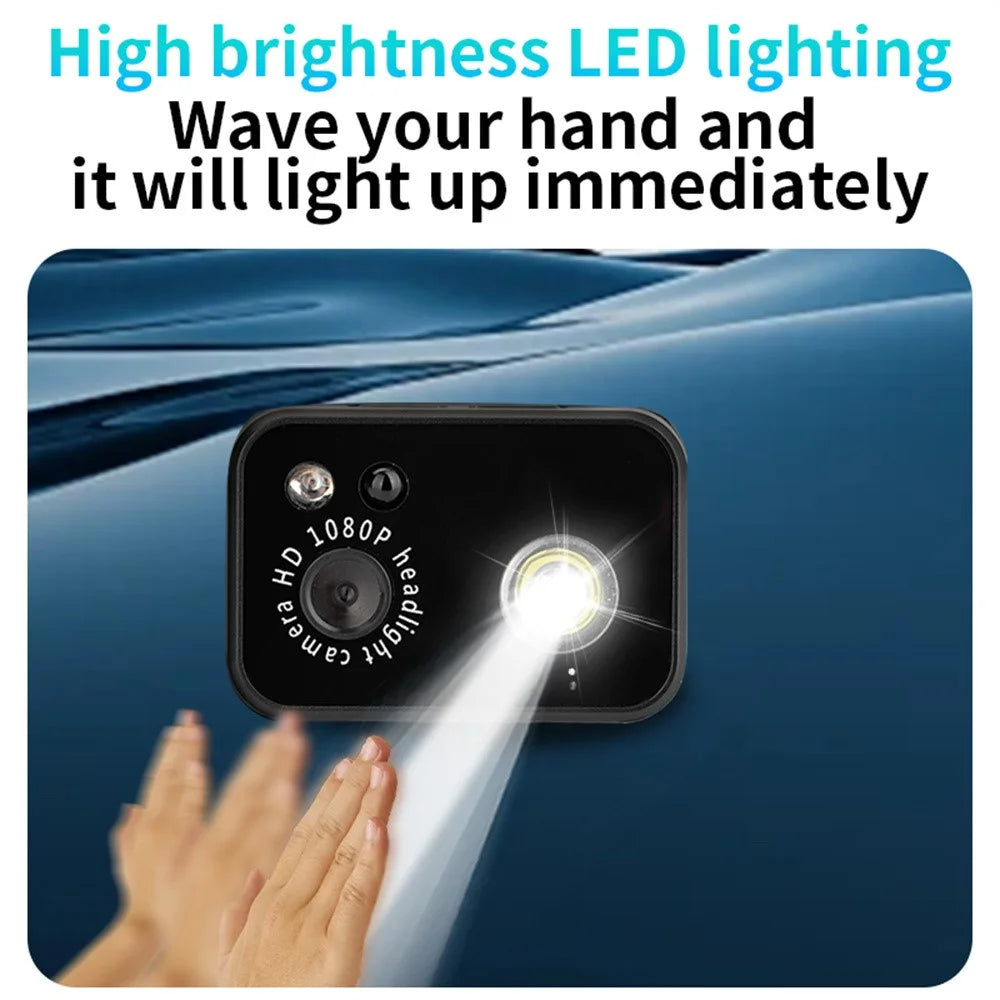 D7 Outdoor Portable HD Headlamp Camera 1080P Video Recording Smart Sensor LED Light - 5