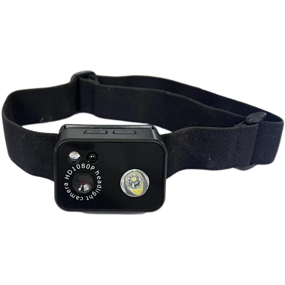 D7 Outdoor Portable HD Headlamp Camera 1080P Video Recording Smart Sensor LED Light with 32GB Card - 1