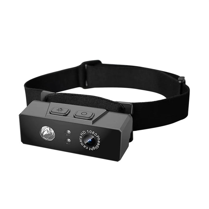 D9 Hands Free HD Headlamp Camera Outdoor Sports 1080P Video Recording Smart Sensor LED Light - 1