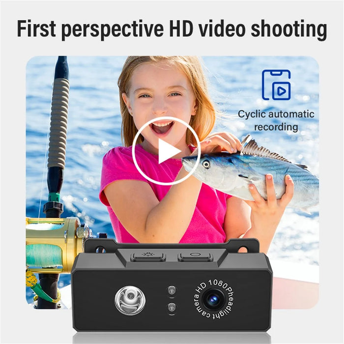 D9 Hands Free HD Headlamp Camera Outdoor Sports 1080P Video Recording Smart Sensor LED Light - 3