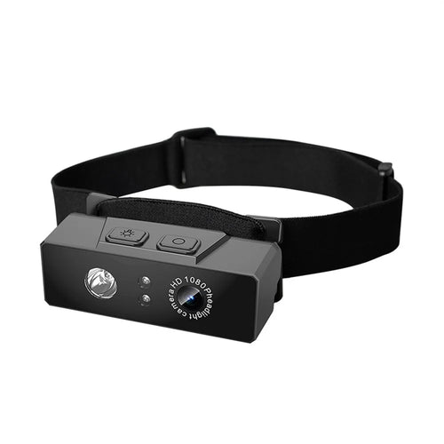 D9 Hands Free HD Headlamp Camera Outdoor Sports 1080P Video Recording Smart Sensor LED Light with 32GB Card - 1