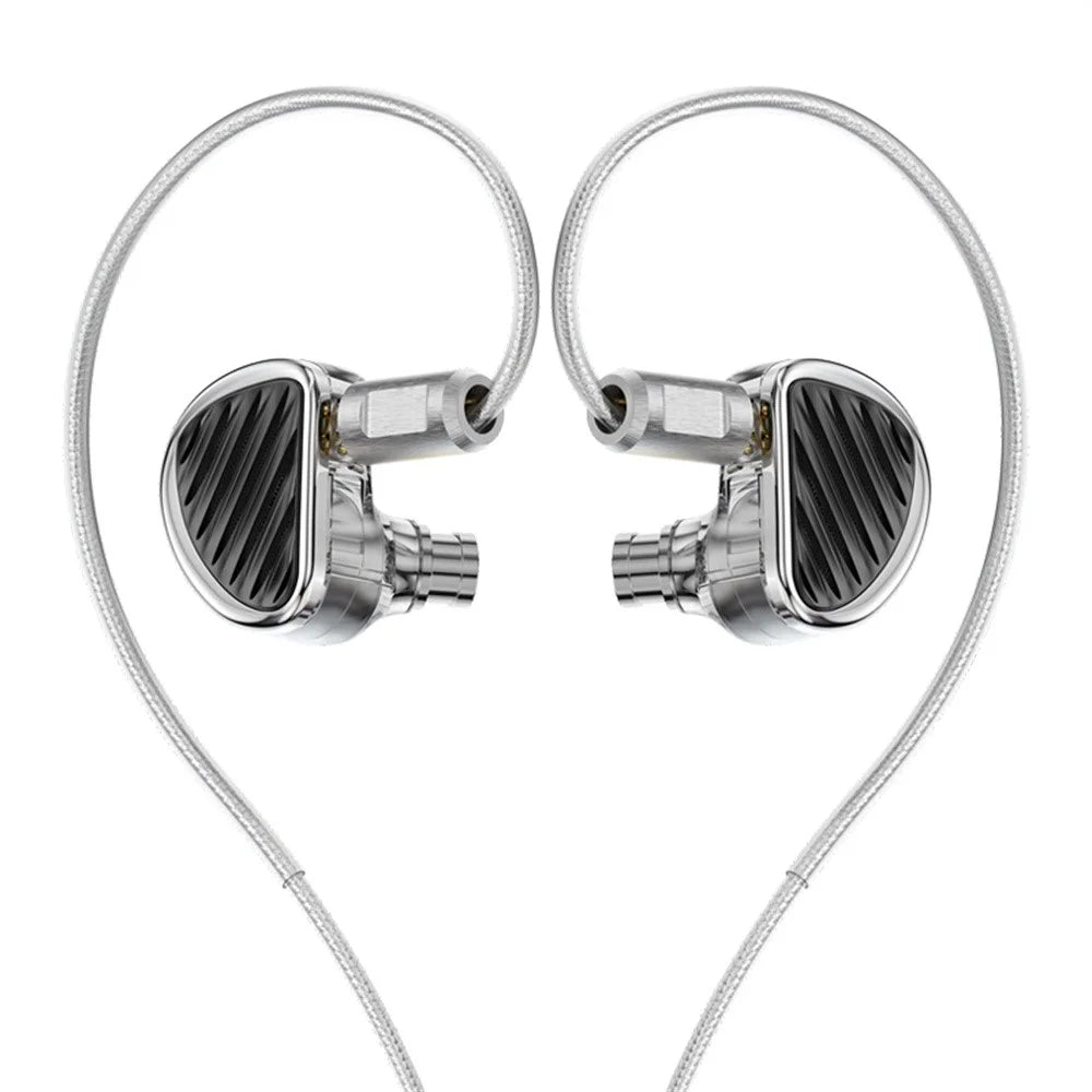 TRN In Ear Wired Headphones with 2 Pin Detachable Cable HiFi Sound 8 Hybrid Driver Earphones - 3.5mm / without Mic - 1