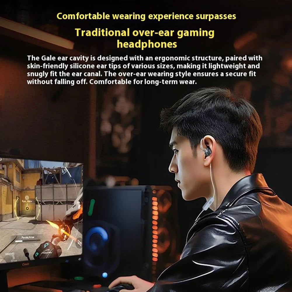 KZ Gale HiFi Gaming Earphones Dynamic Driver Audiophile Sound Quality In-Ear Headsets with Detachable Cable - without Microphone - 7