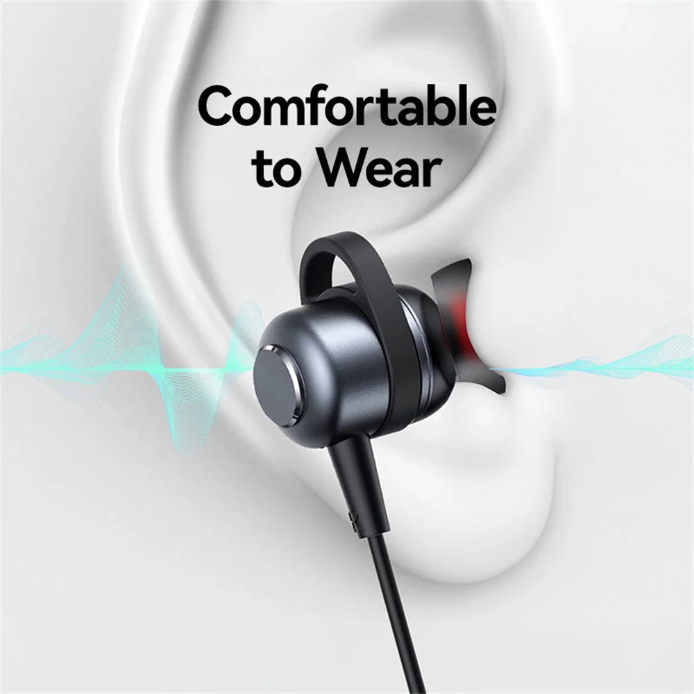 USAMS SJ758 EP-48 In-Ear Wired Earbuds Aluminum Alloy Type-C Earphones with Three-Button Control - 6