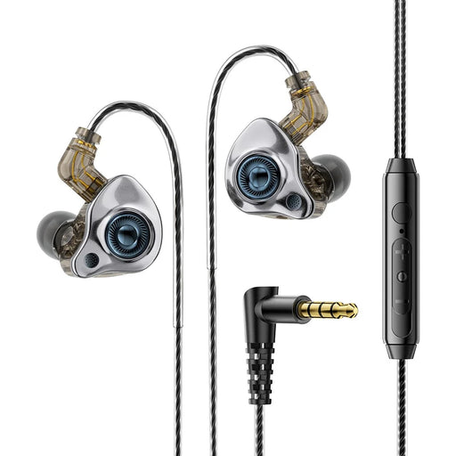 ESSAGER 3.5mm Detachable Wired Earphones In-Ear Gaming Headphones Built-in Microphone, 1.2m - Black - 2