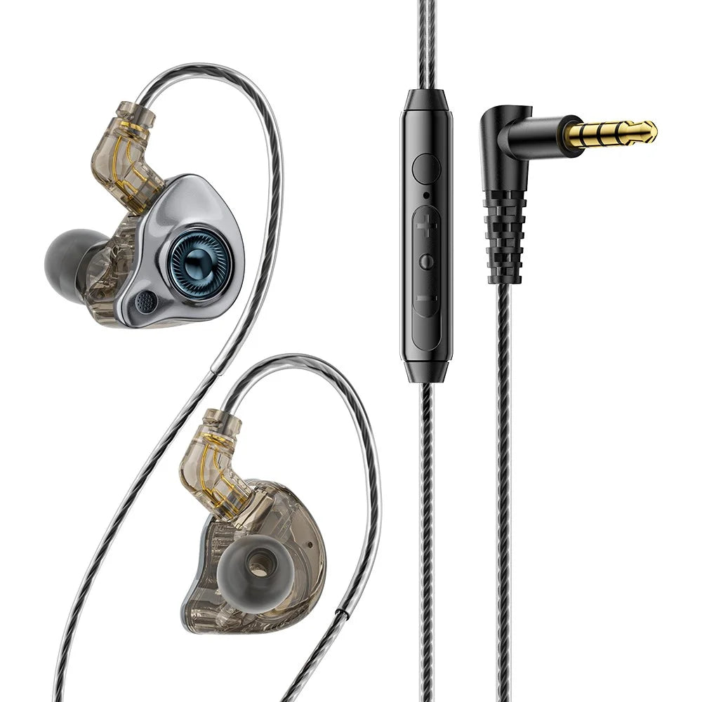 ESSAGER 3.5mm Detachable Wired Earphones In-Ear Gaming Headphones Built-in Microphone, 1.2m - Black - 4